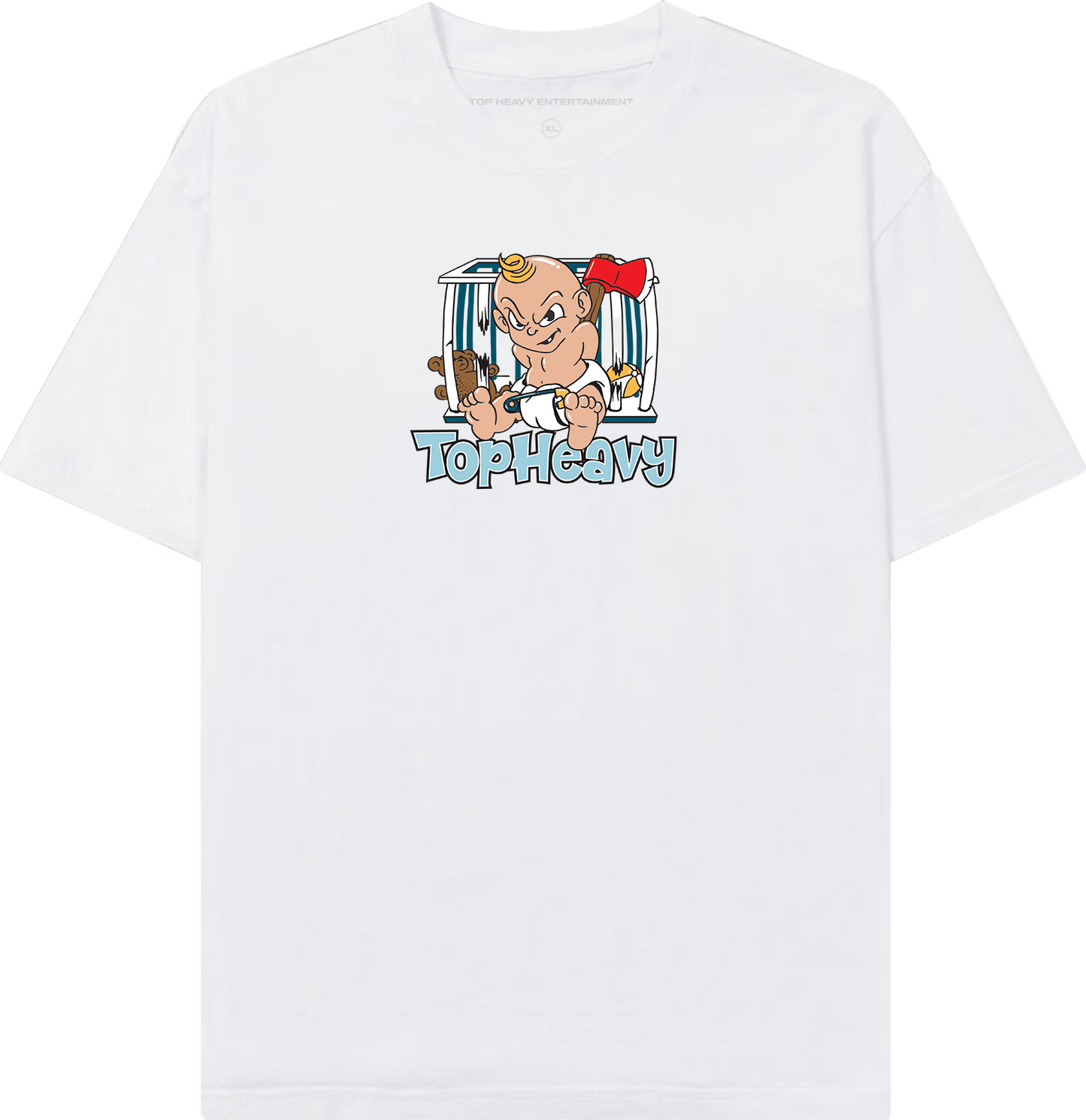 TopHeavyEntertainmentShort Sleeve T-ShirtBad Baby - WhiteTop Heavy Entertainment