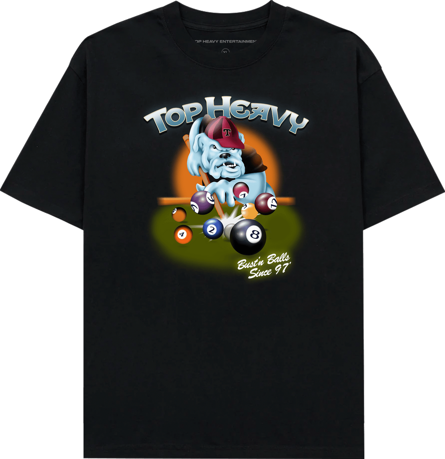 TopHeavyEntertainmentShort Sleeve T-ShirtBall Busters - BlackTop Heavy Entertainment