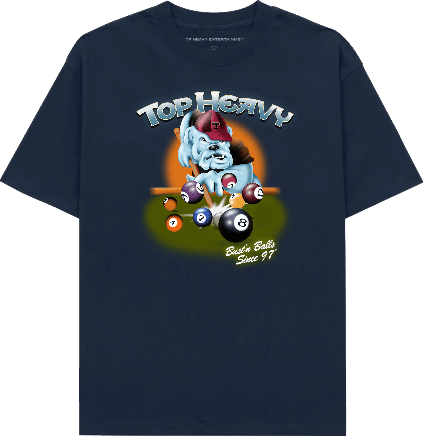 TopHeavyEntertainmentShort Sleeve T-ShirtBall Busters - NavyTop Heavy Entertainment