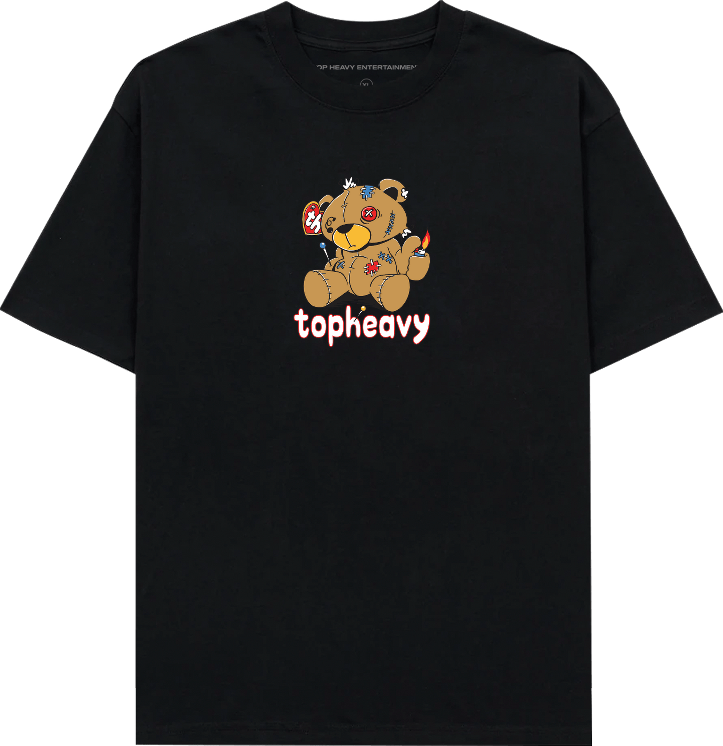 TopHeavyEntertainmentShort Sleeve T-ShirtBear Minimum - BlackTop Heavy Entertainment