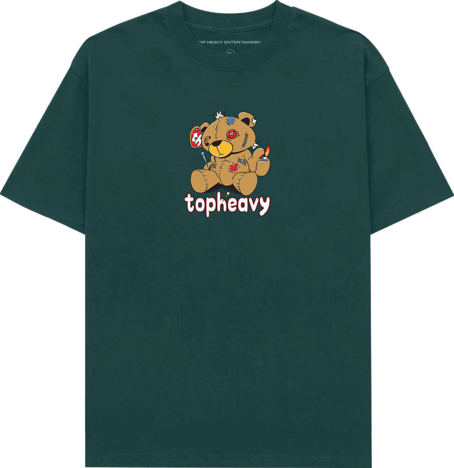 TopHeavyEntertainmentShort Sleeve T-ShirtBear Minimum - ForestTop Heavy Entertainment
