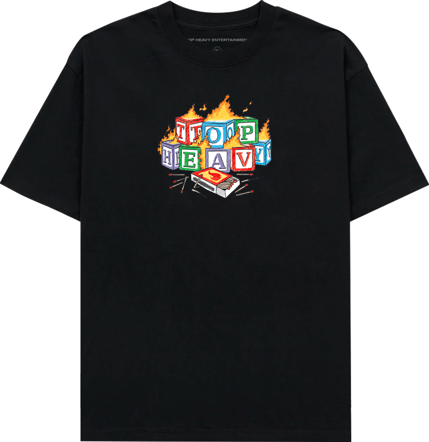 TopHeavyEntertainmentShort Sleeve T-ShirtBlocks Tee - BlackTop Heavy Entertainment