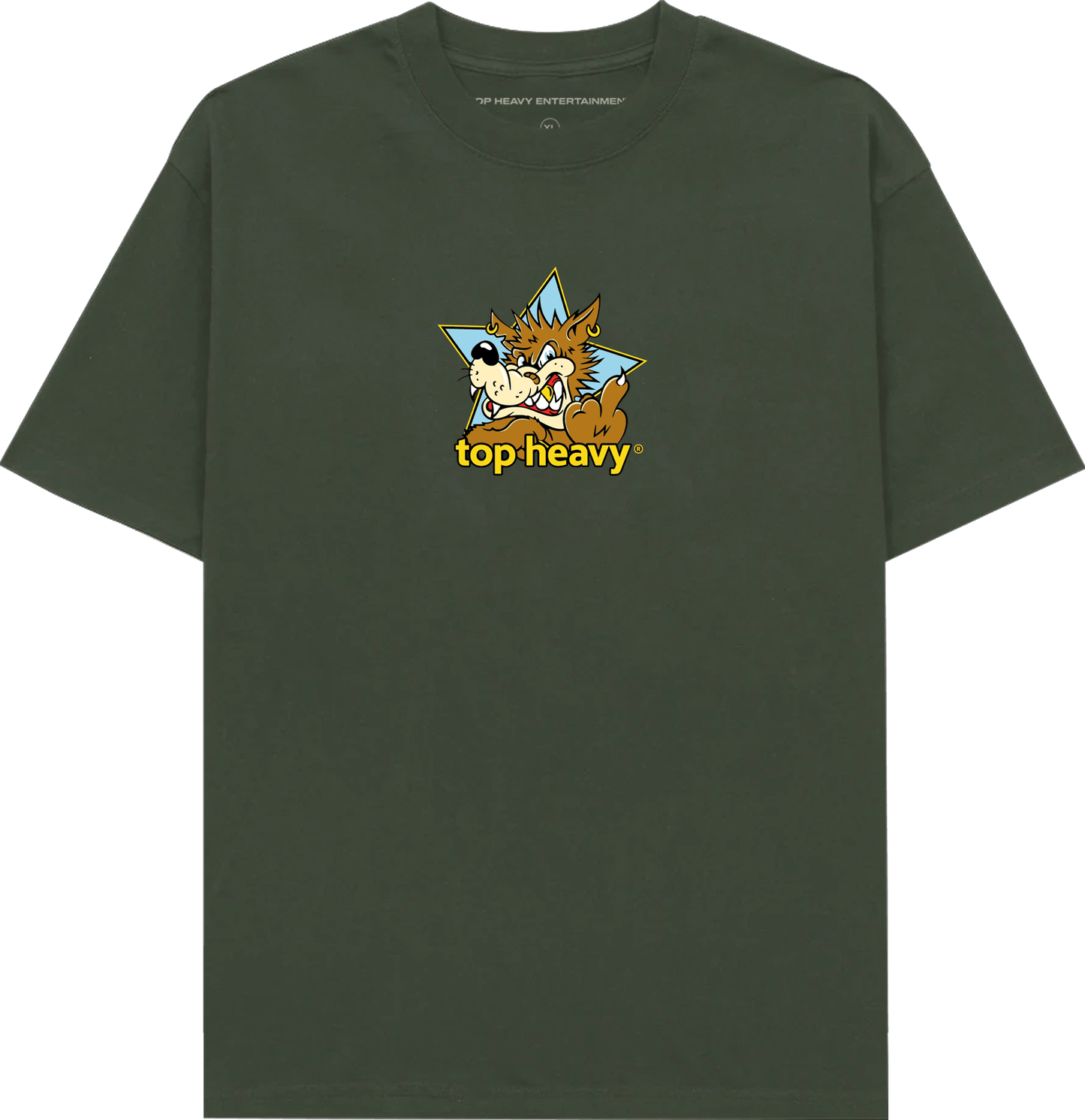 TopHeavyEntertainmentShort Sleeve T-ShirtDoghouse - Military GreenTop Heavy Entertainment