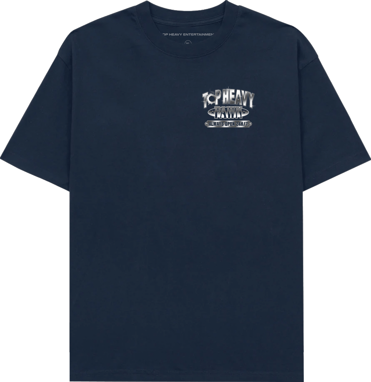 TopHeavyEntertainmentShort Sleeve T-ShirtPawned - NavyTop Heavy Entertainment