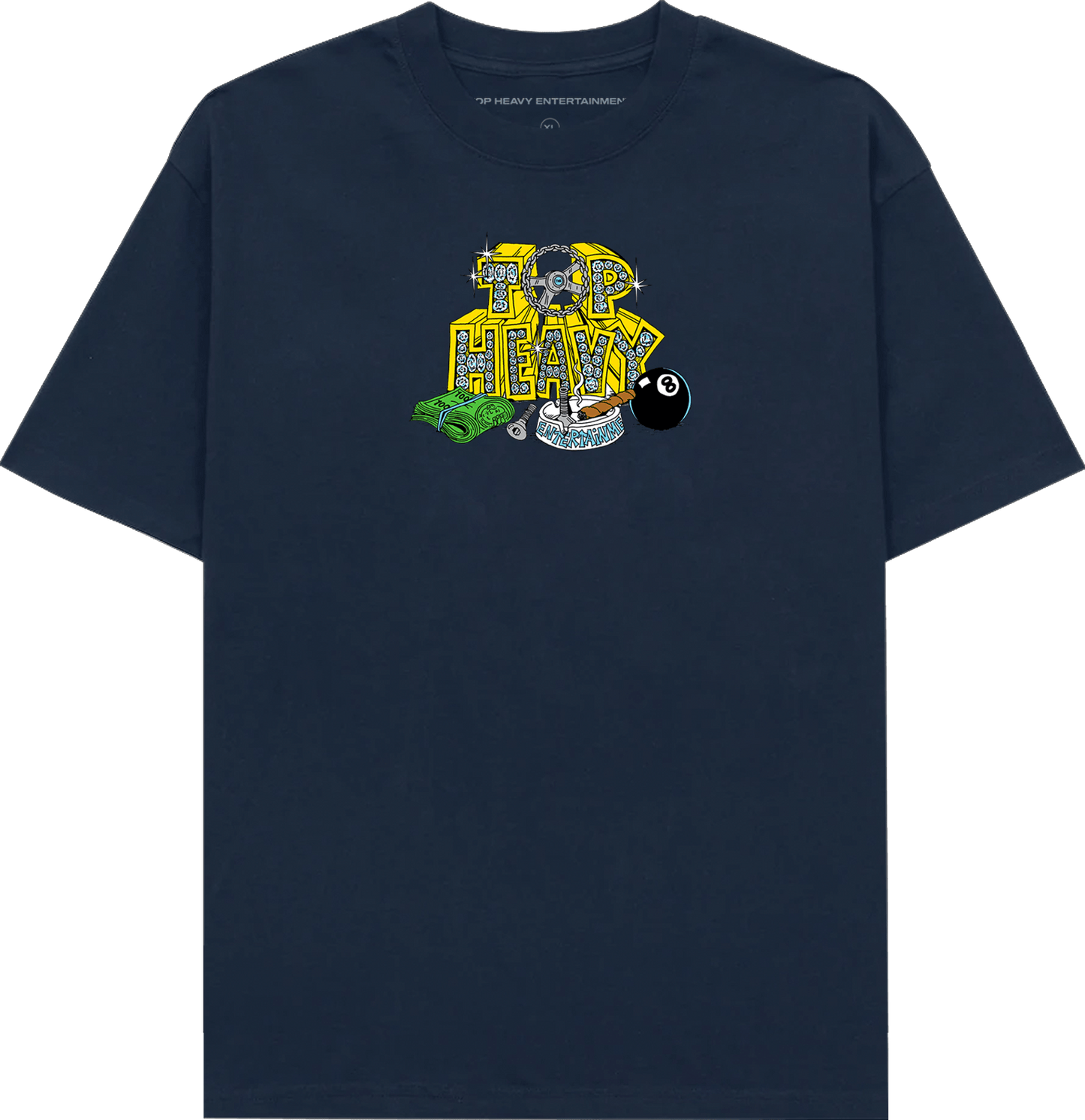 TopHeavyEntertainmentShort Sleeve T-ShirtPayday - NavyTop Heavy Entertainment