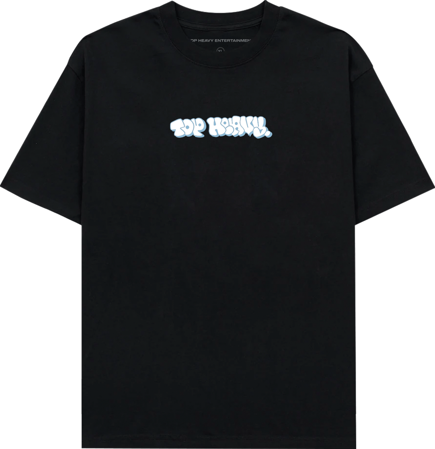 TopHeavyEntertainmentShort Sleeve T-ShirtThrowie - Black - White/SlateTop Heavy Entertainment