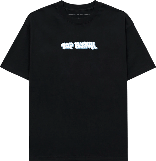 TopHeavyEntertainmentShort Sleeve T-ShirtThrowie - Black - White/SlateTop Heavy Entertainment