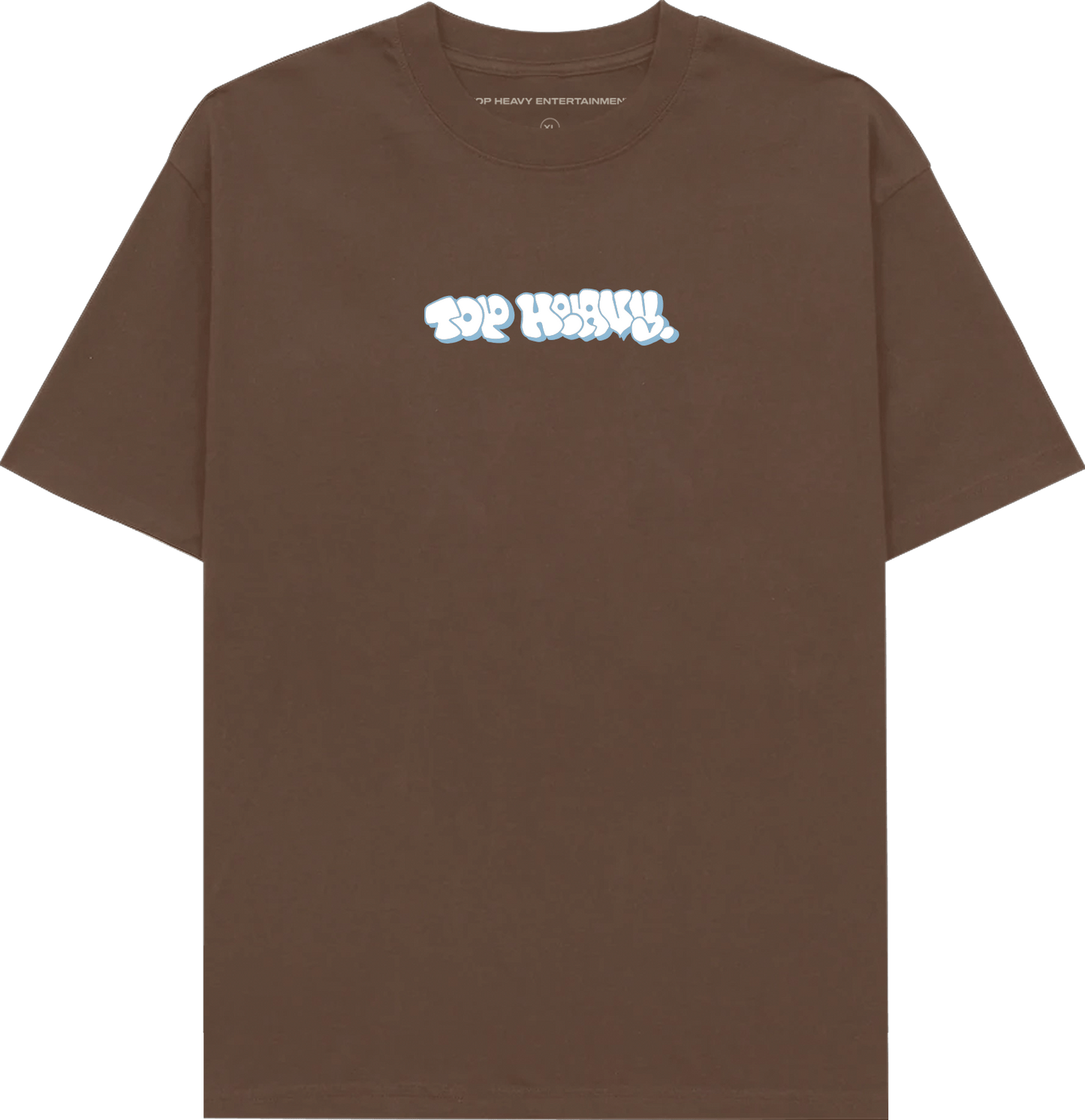 TopHeavyEntertainmentShort Sleeve T-ShirtThrowie - Brown - White/SlateTop Heavy Entertainment
