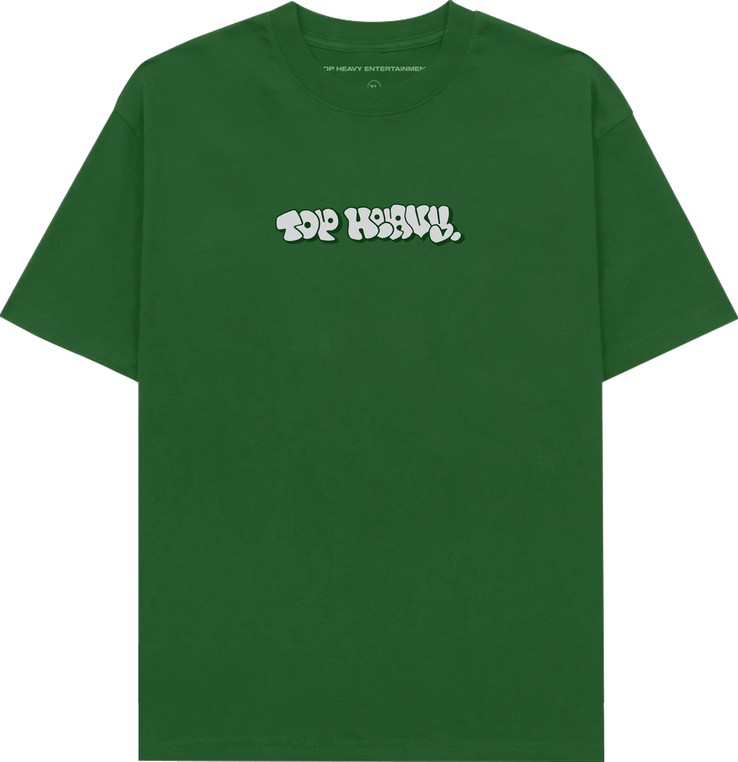 TopHeavyEntertainmentShort Sleeve T-ShirtThrowie - Kelly Green - Gray/BlackTop Heavy Entertainment