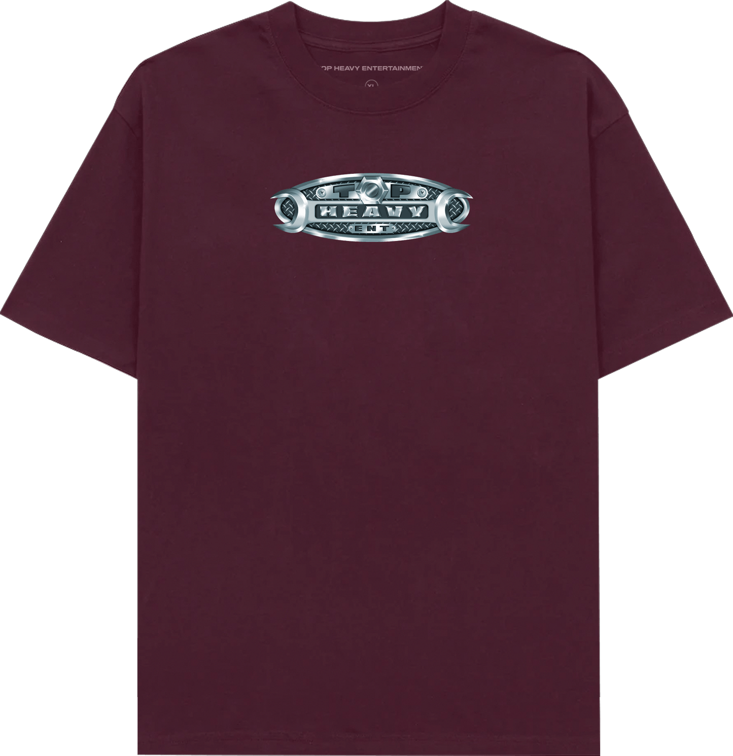 TopHeavyEntertainmentShort Sleeve T-ShirtTool Time - BurgundyTop Heavy Entertainment