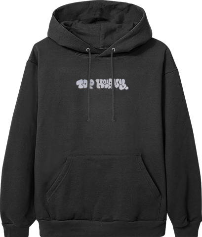 Embroidered Throwie Hoodie Black - TopHeavyEntertainment