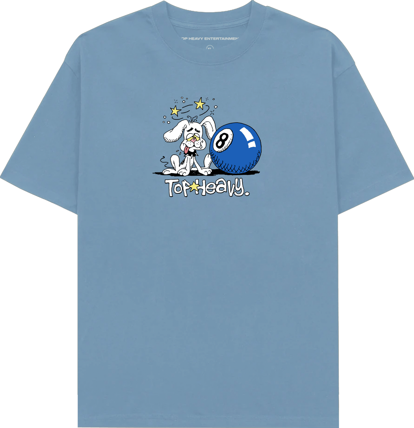 TopHeavyEntertainmentShort Sleeve T-ShirtDog Daze - Light BlueTop Heavy Entertainment
