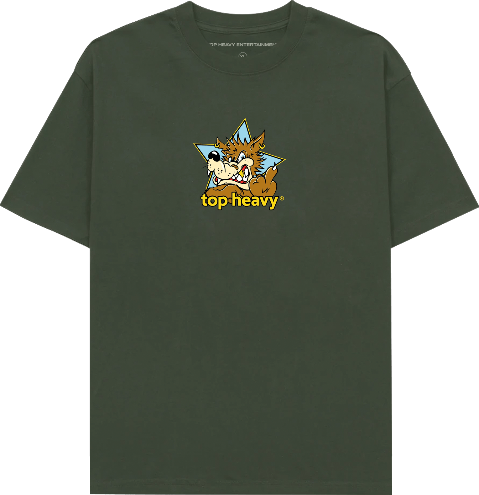 TopHeavyEntertainmentShort Sleeve T-ShirtDoghouse - Military GreenTop Heavy Entertainment