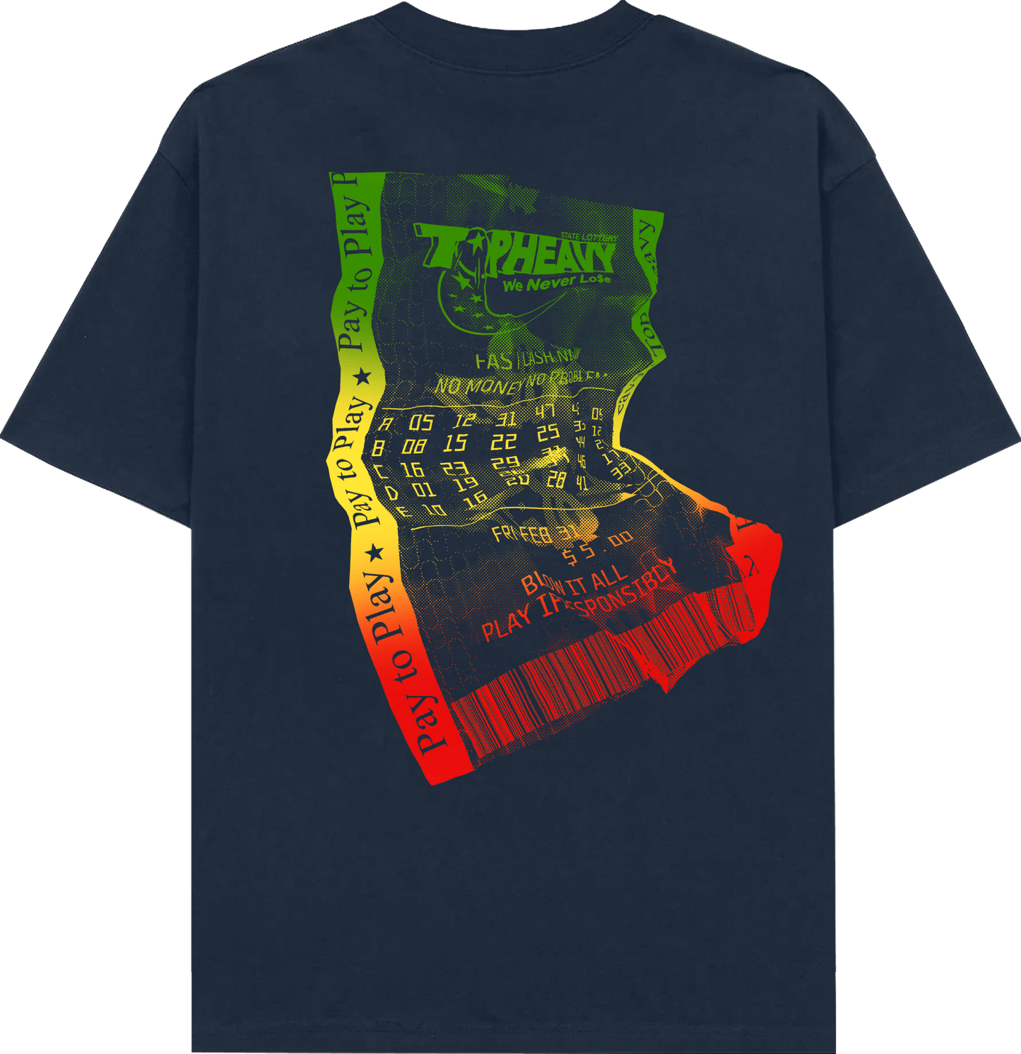 TopHeavyEntertainmentShort Sleeve T-ShirtNever Lose - NavyTop Heavy Entertainment