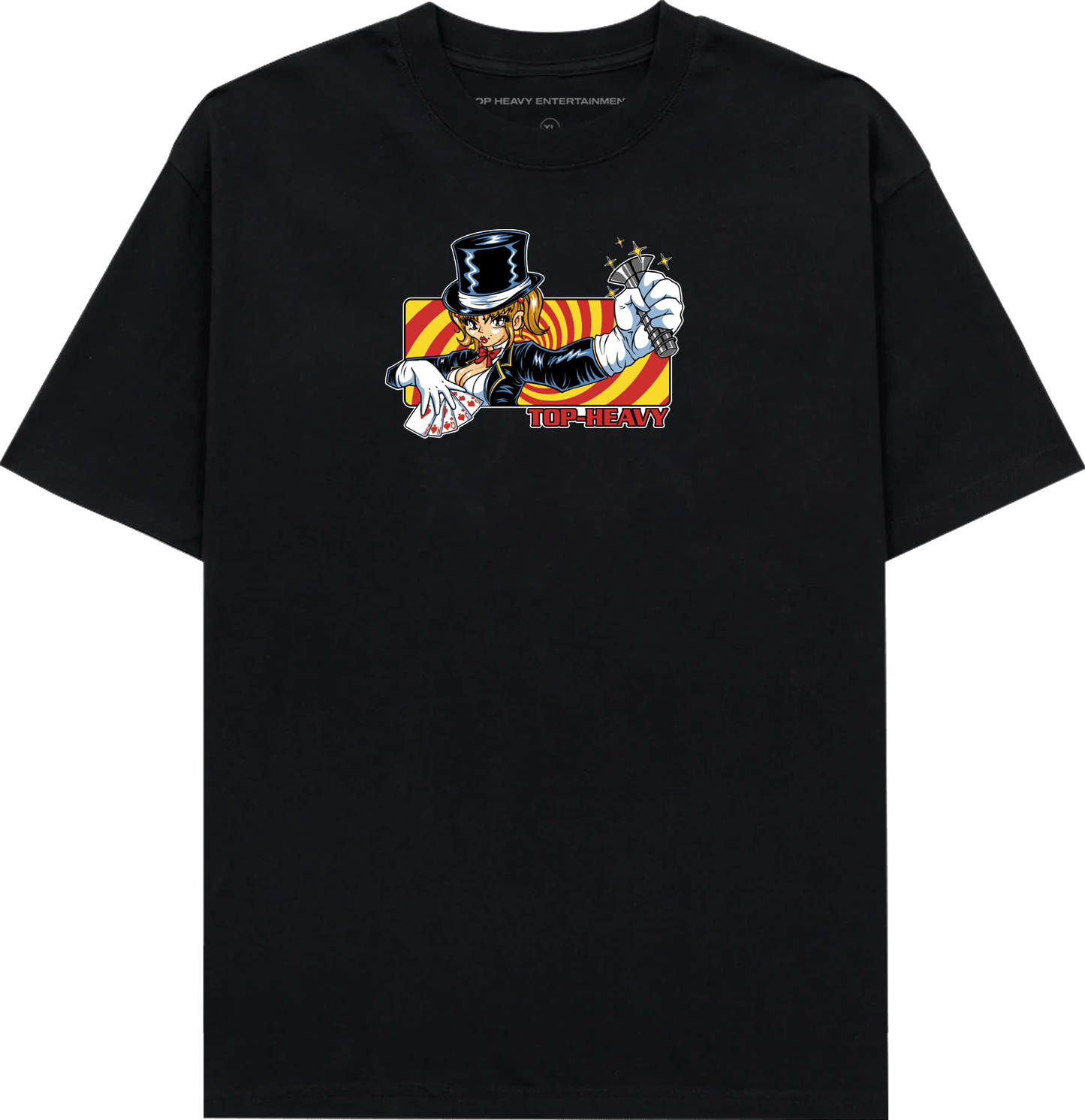 TopHeavyEntertainmentShort Sleeve T-ShirtSleight Of Hand - BlackTop Heavy Entertainment