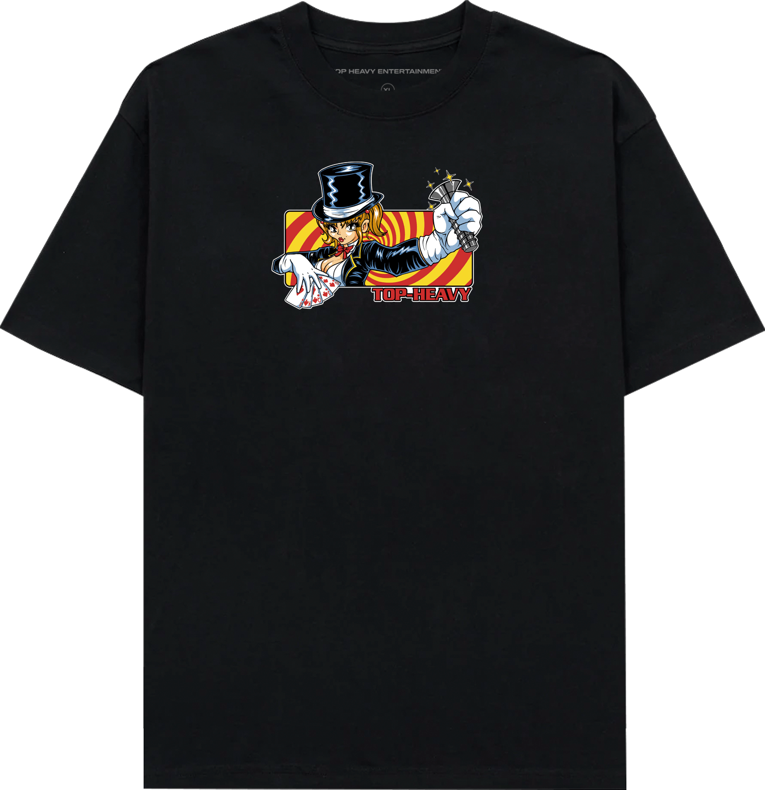 TopHeavyEntertainmentShort Sleeve T-ShirtSleight Of Hand - BlackTop Heavy Entertainment