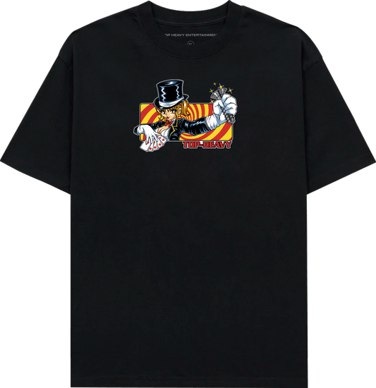 TopHeavyEntertainmentShort Sleeve T-ShirtSleight Of Hand - BlackTop Heavy Entertainment