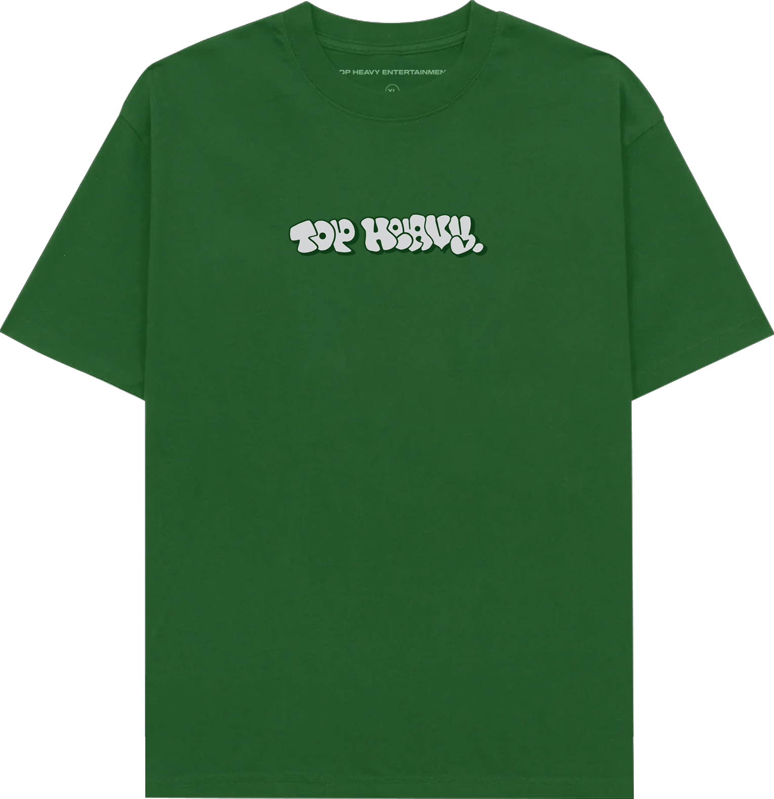 TopHeavyEntertainmentShort Sleeve T-ShirtThrowie - Kelly Green - Gray/BlackTop Heavy Entertainment